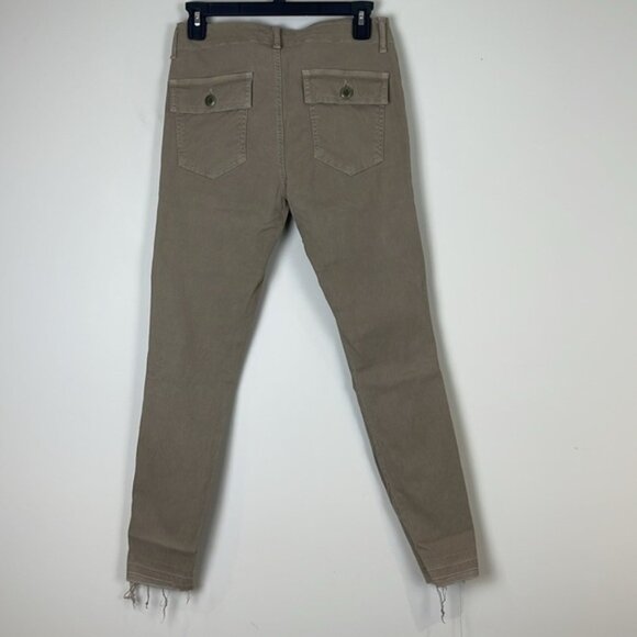 The GREAT. The Skinny Armies Corduroy Pants Beige Size 27 - Picture 5 of 11